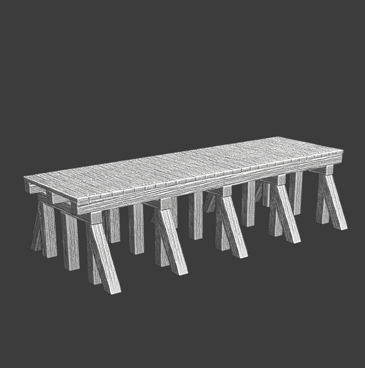 Wargaming terrain - Modular Bridge